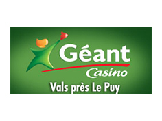 Logo geant casino, partenaire officiel de National de Pétanque