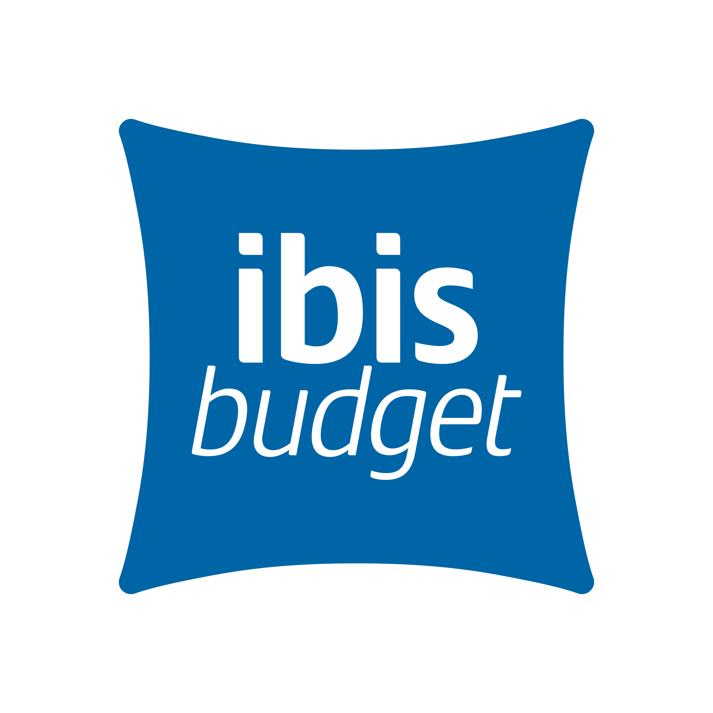 Logo ibis Budget, partenaire officiel de National de Pétanque